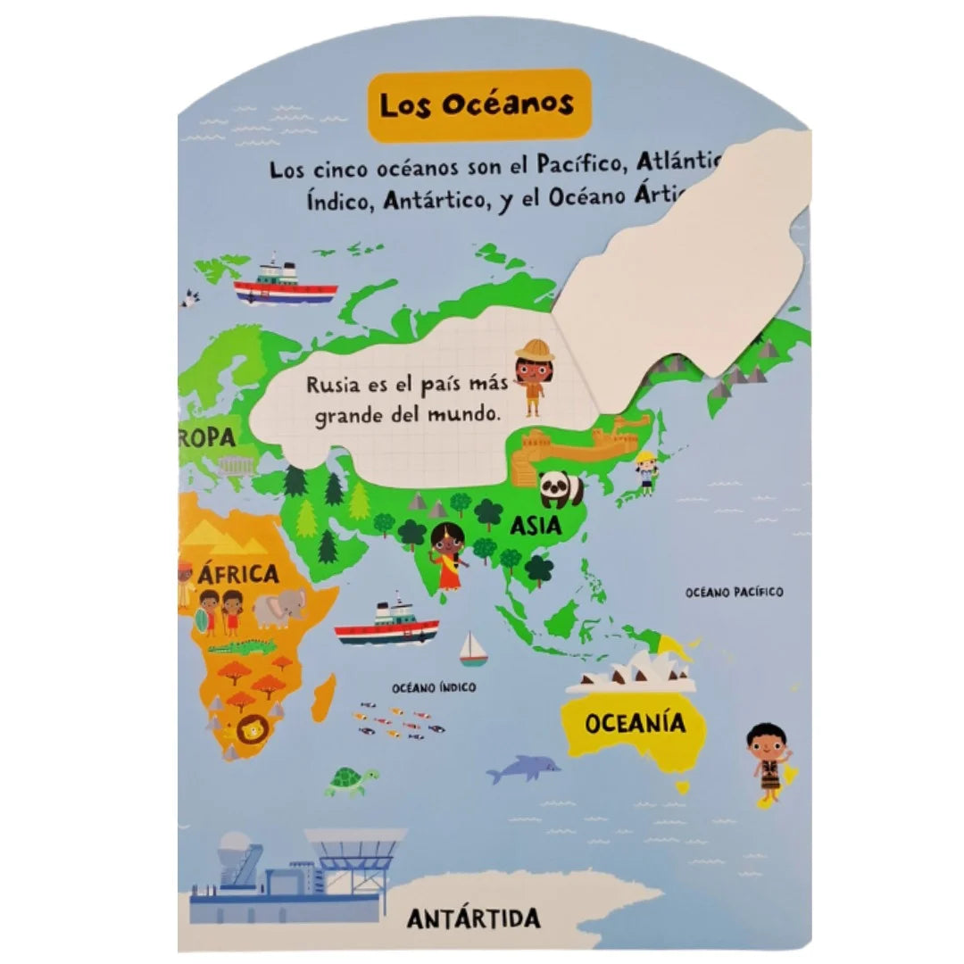 Atlas Datos Mundiales Levanta Solapas