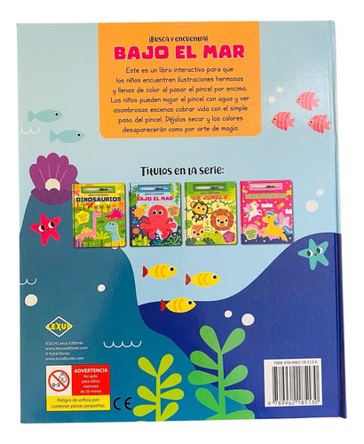 Libro Bajo El Mar Con Pincel - Busca Y Encuentra - Lexus