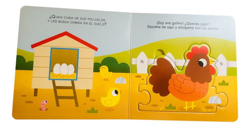 Mis Primeros Puzles Animales De La Granja: N/a, De Lexus. N/a, Vol. 1. Editorial Lexus Editores, Tapa Dura En Español, 2024