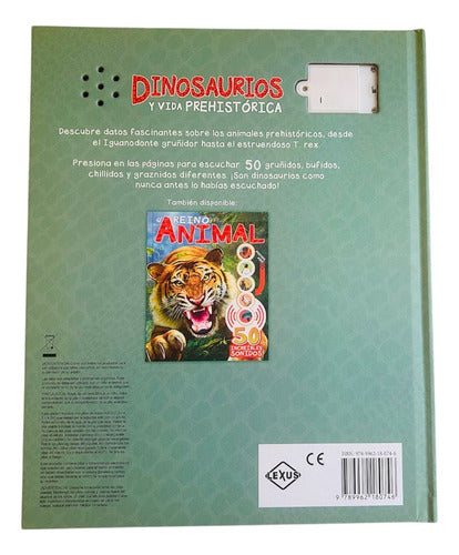 Libro Dinosaurios Y Vida Prehistorica - 50 Sonidos - Lexus