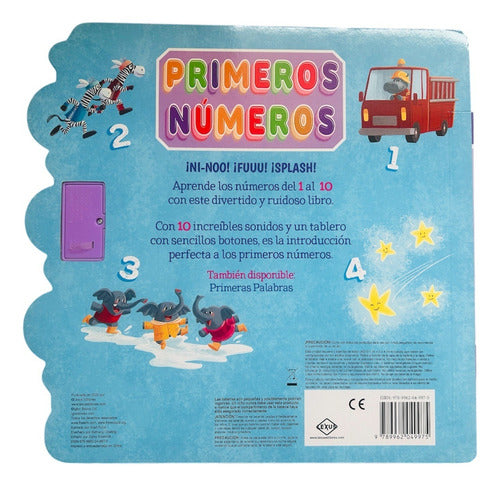 Libro Primeros Numeros 10 Sonidos - Lexus - Nuevo Y Original