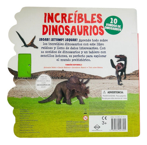 Libro Increibles Dinosaurios 10 Sonidos Y Datos - Lexus