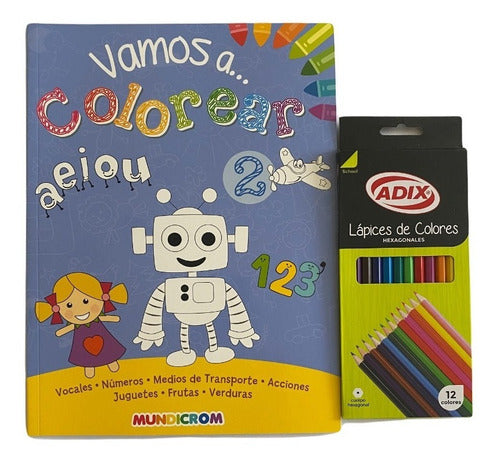 Libro Vamos A Colorear 2, Mundicrom