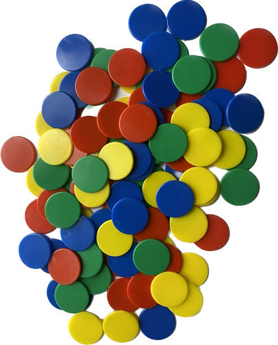 Fichas De 100 Piezas De Color Sólido