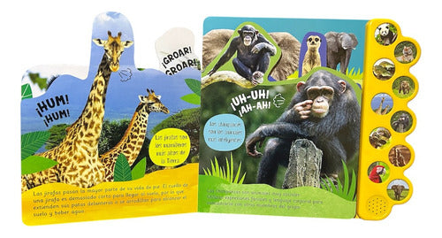 Libro Animales En La Naturaleza Los Amigos Divert 10/sonidos