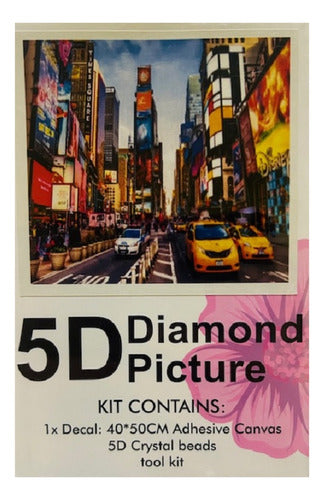 Kit Pintura Diamante 5d 40x50cm Con Herramientas Diseño Surt Colores