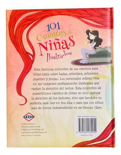 Libro 101 Cuentos De Niñas Ilustrados - Lexus - Nuevo T/dura