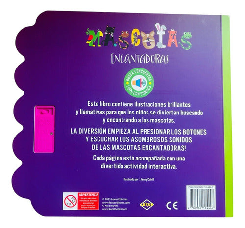 Libro Mascotas Encantadoras 10 Sonidos Busca-encuentra Lexus