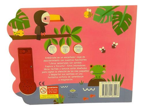Libro Sonidos De La Selva - 5 Sonidos Toca Y Escucha - Lexus