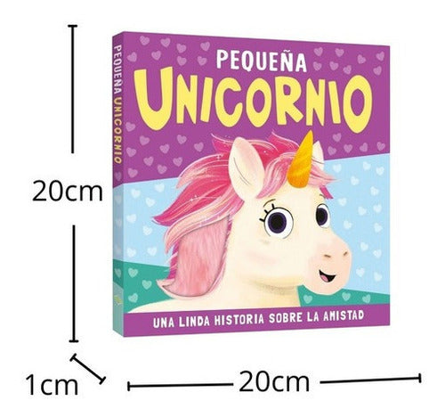Libro De Cuento Interactivo Pequeña Unicornio Toca Y Siente