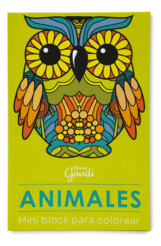Libro Animales - Mini Block Para Colorear - Mundicrom