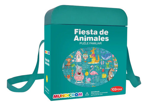 Puzle Familiar Fiesta De Animales (102 Piezas) - Mundicrom
