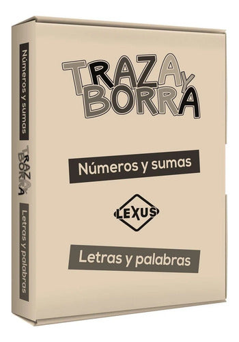 Set Traza Y Borra: Numeros/sumas Letras/palabras Libro-pizar