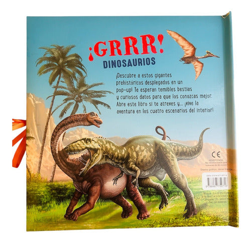 Libro ¡grrr! Dinosaurios Pop Up - Lexus Nuevo/original T/dur