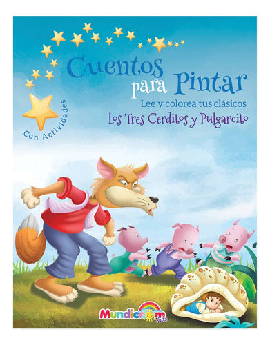 Cuentos Clasicos Para Pintar 3 Libros - Mundicrom