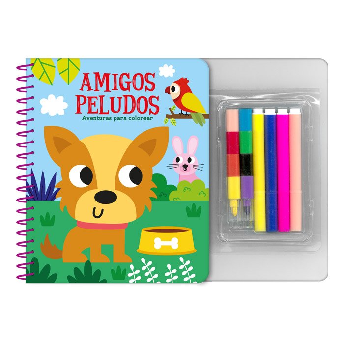 Amigos Peludos - Aventuras para Colorear