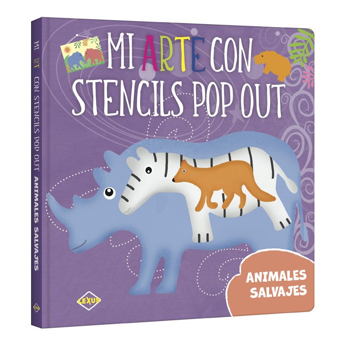 Mi Arte con Stencils Pop Out – Animales Salvajes