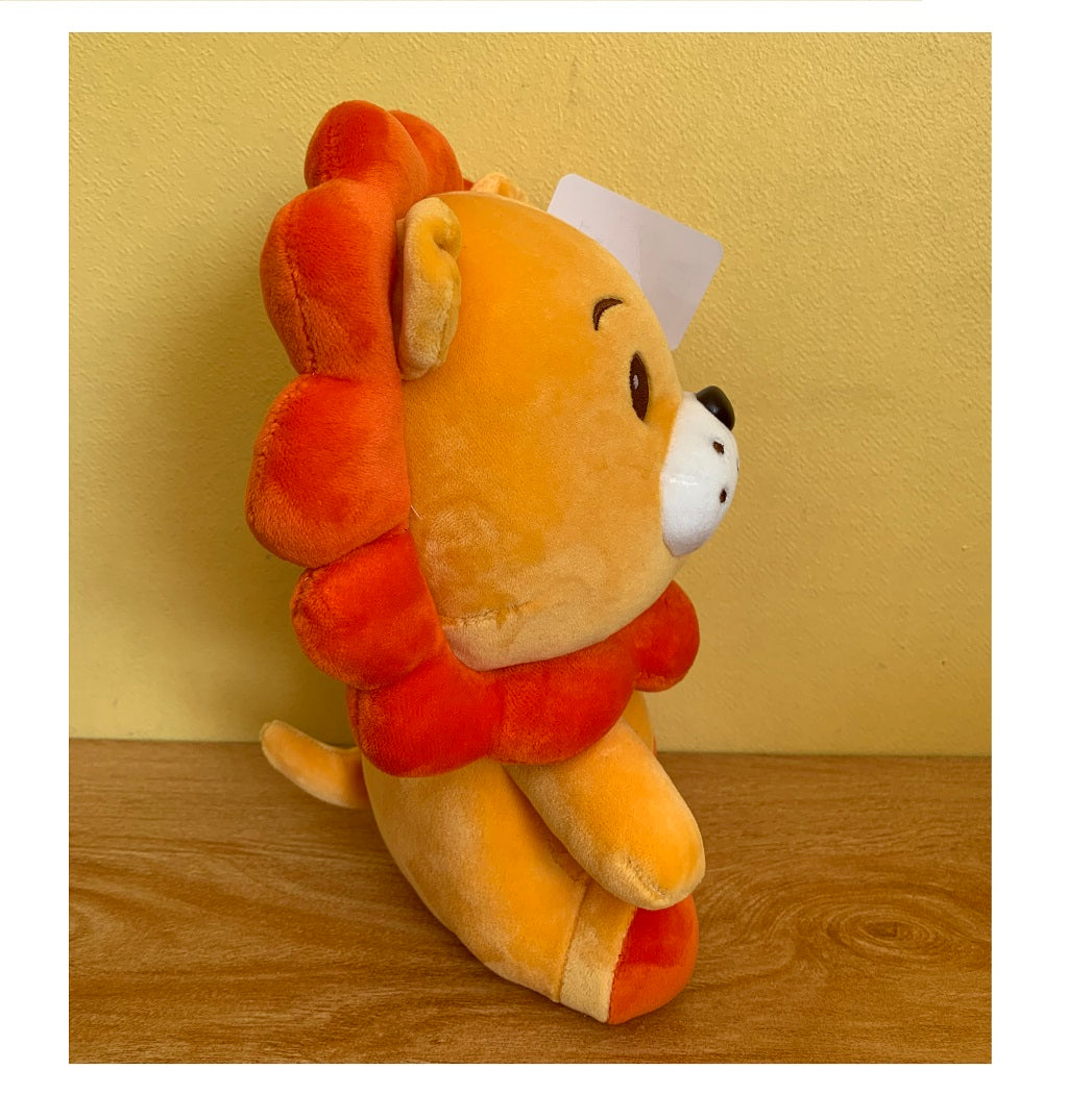 Peluche Leon Kawaii de Felpa Suave 23cm