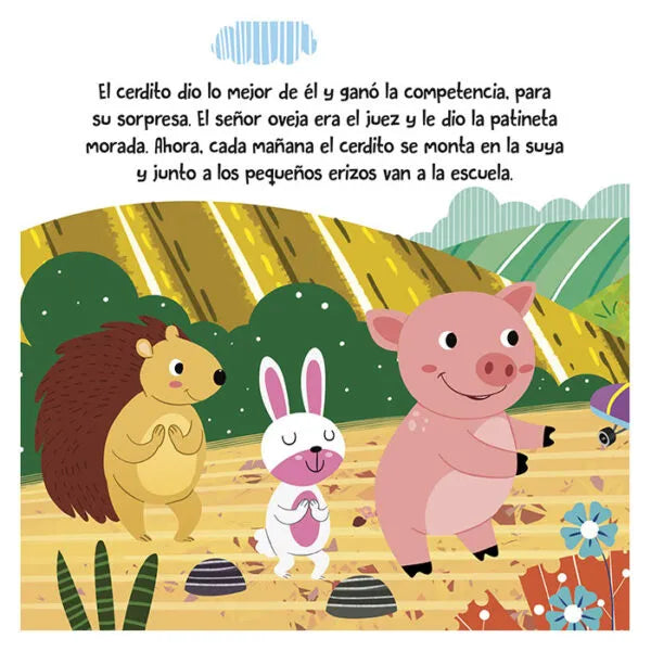 El Cerdito y la Patineta Morada