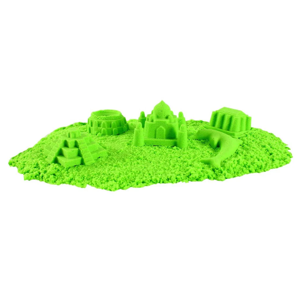 Arena Magica Verde Kinetica Pote 500gr + Moldes