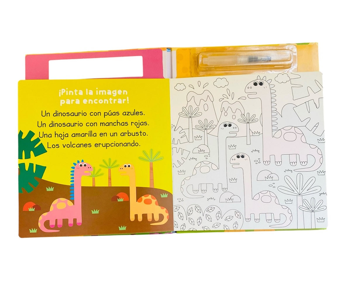 Libro Dinosaurios Con Pincel - Busca Y Encuentra - Lexus