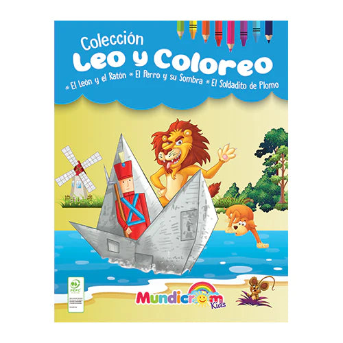 Leo Y Coloreo, Cuentos Para Pintar 3 Libros - Mundicrom