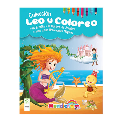 Leo Y Coloreo, Cuentos Para Pintar 3 Libros - Mundicrom