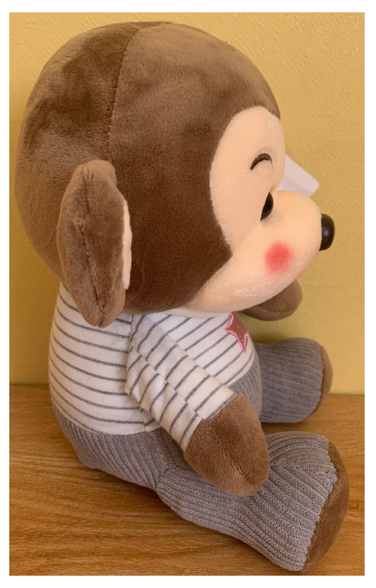 Peluche Monito Con Ropa Kawaii De Felpa Suave 21cm