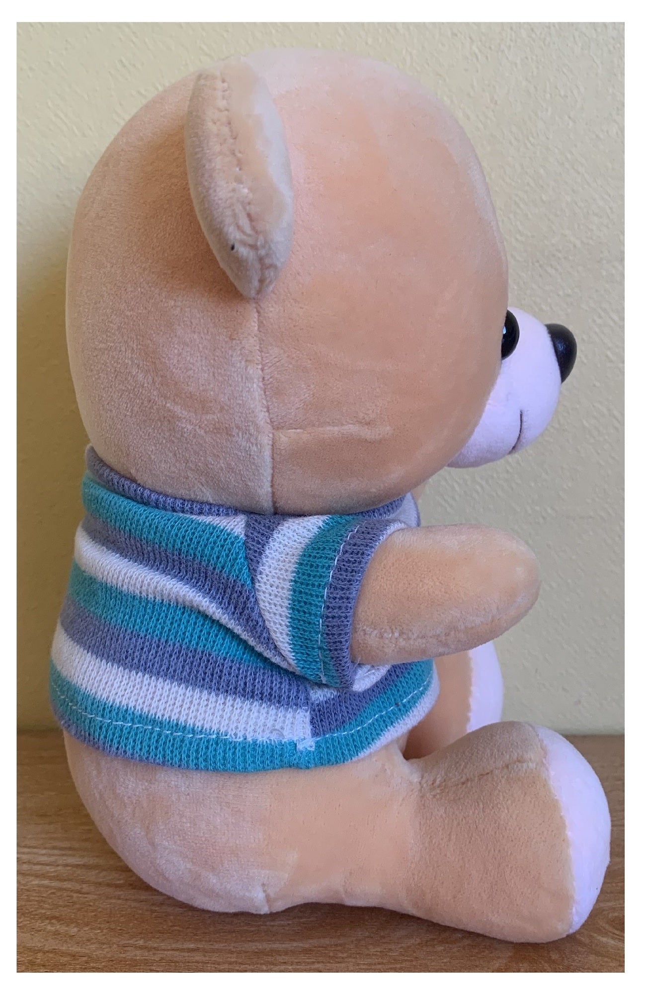 Peluche Osito Con Chaleco Kawaii De Felpa Suave 20cm