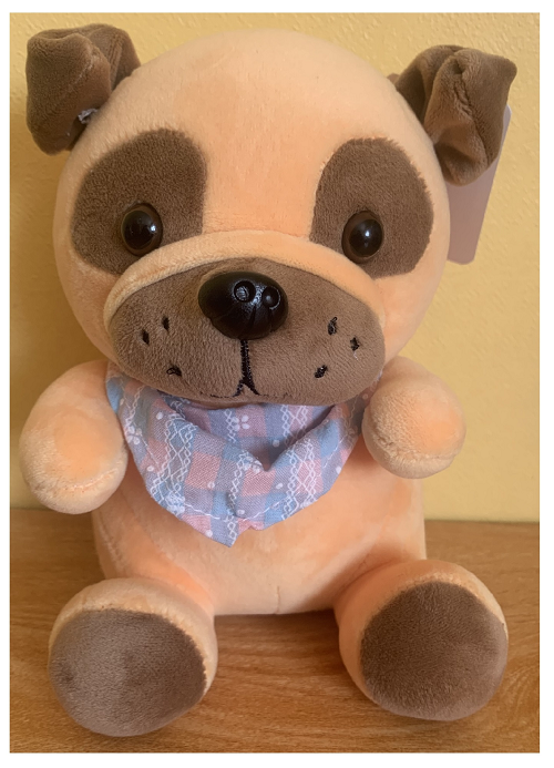 Peluche Perrito Con Pañuelo Kawaii De Felpa Suave 20cm