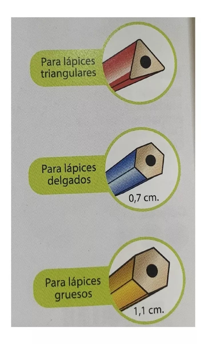Sacapuntas Triple Con Contenedor - Adix