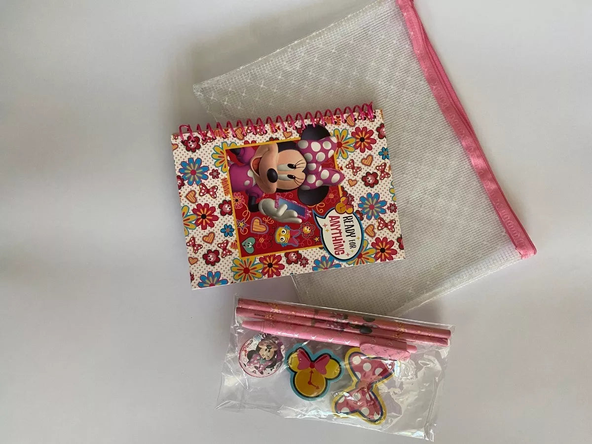 Set Escritorio Infantil Minnie Mouse 7 Productos