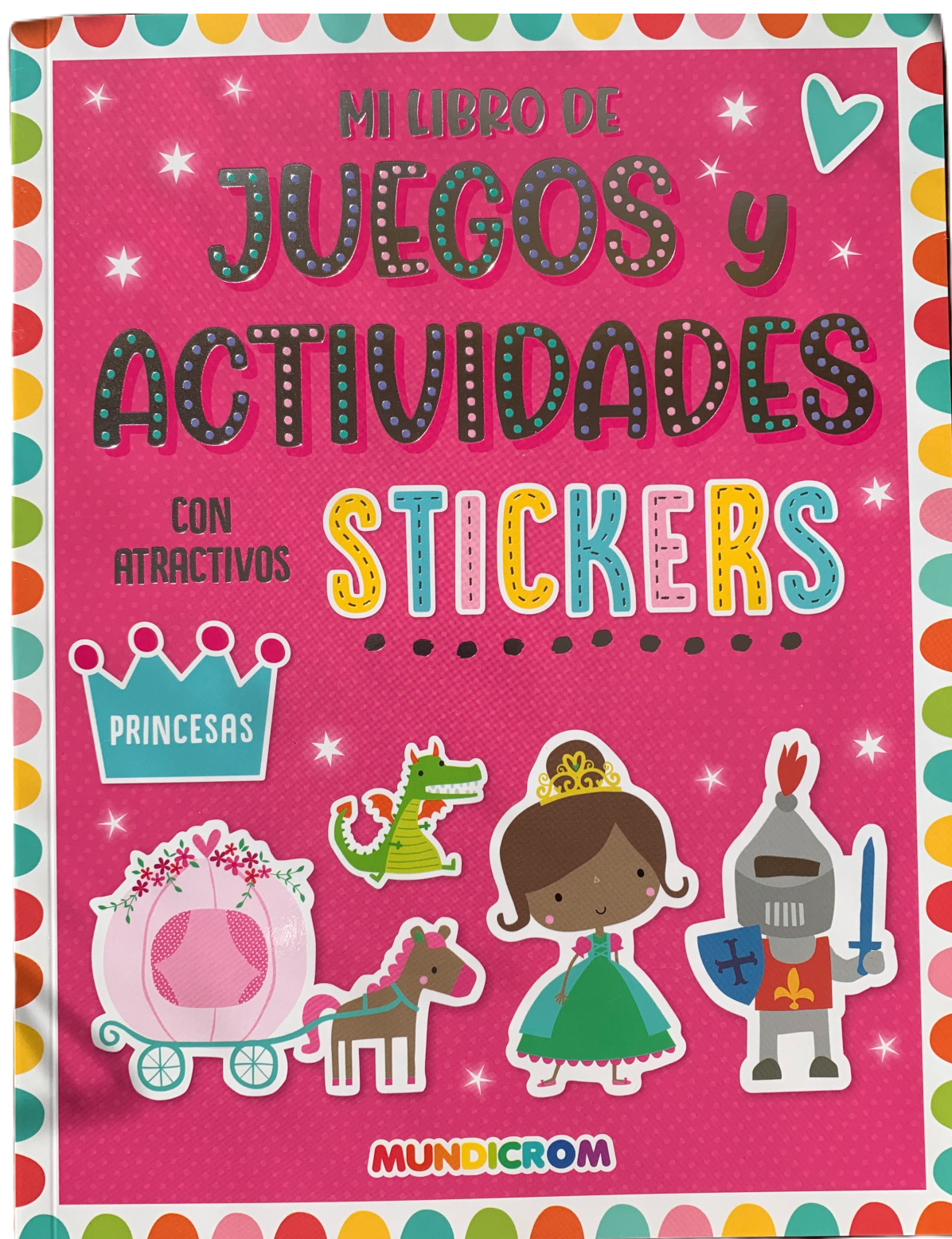 Coleccion de 3 Libros de Juegos y Actividades con stickers para niñas - Mundicrom