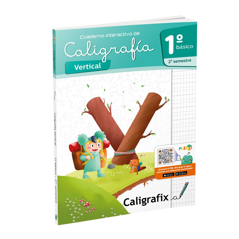 Cuaderno Caligrafia Vertical 1° Basico Segundo Semestre Caligrafix