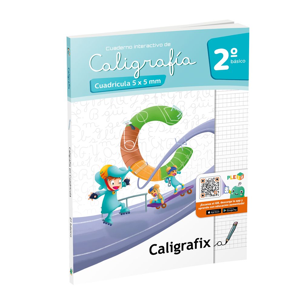 Cuaderno Caligrafia Cuadricula 5mm 2° Básico Edición Actualizada Caligrafix