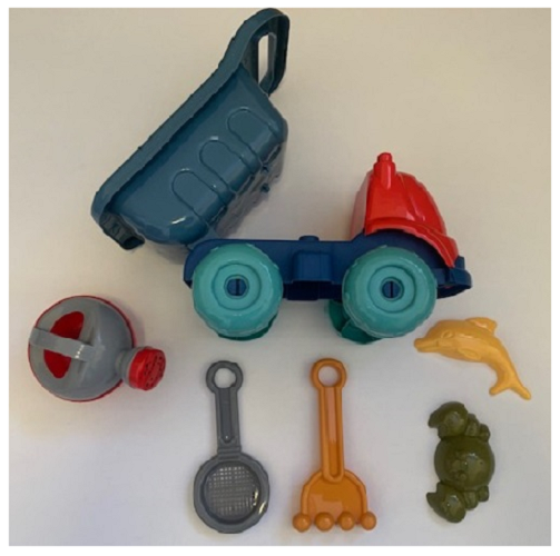 Set Playa Camion Tolva Con Accesorios 6 Piezas Niños