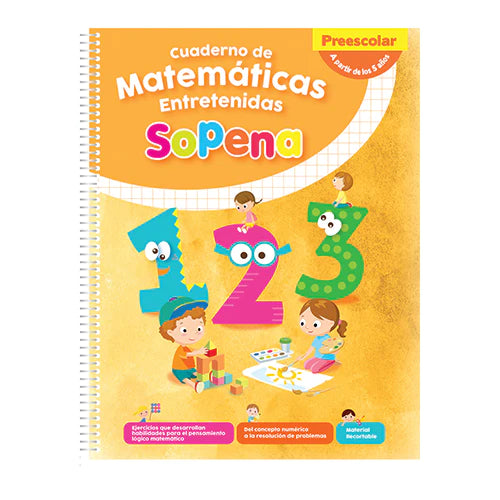 Matematicas Entretenidas desde 5 años Kinder Sopena