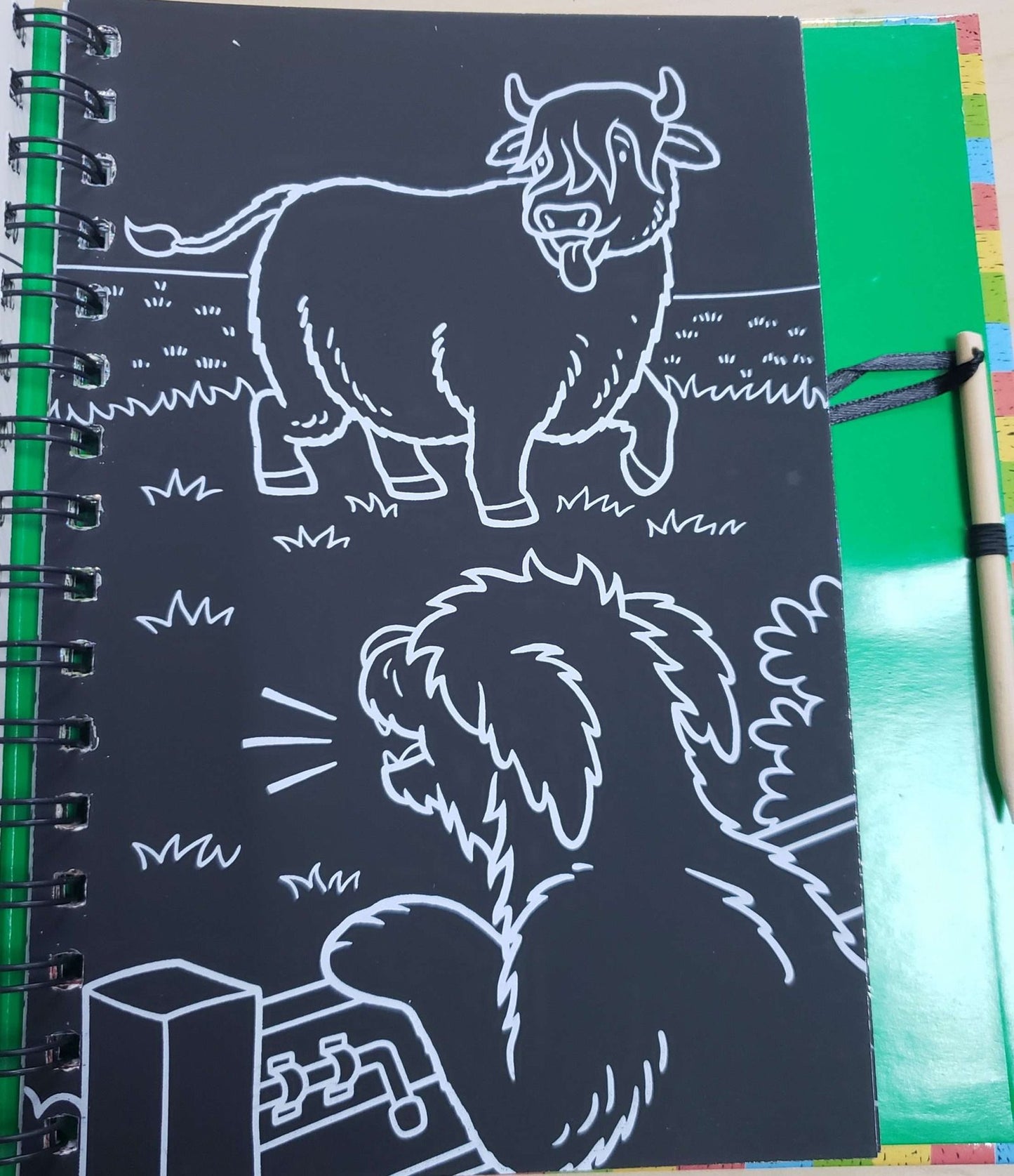 Animales de la Granja – Colección Raspa y Dibuja
