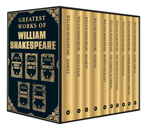 Greatest Works Of William Shakespeare: Set Of 10 - En Ingles