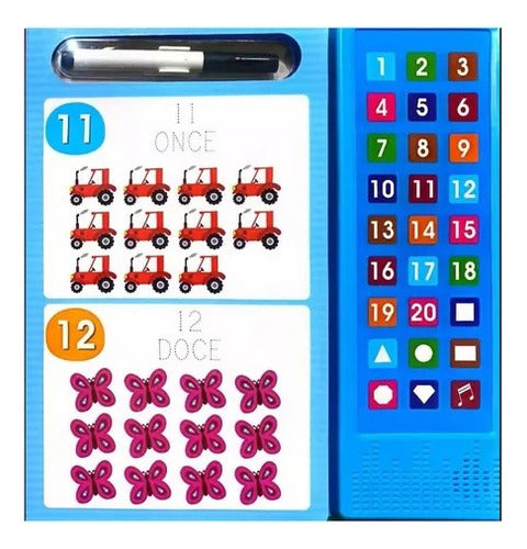 Libro Interactivo Escucha Y Aprende 123 - 27 Sonidos - Lexus