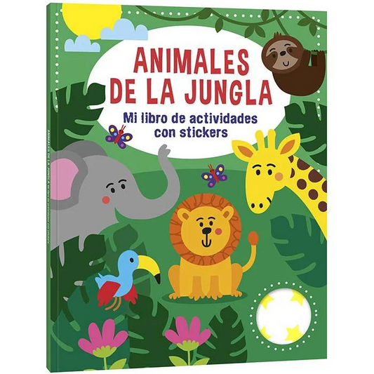 Libro De Actividades Animales de la Jungla con stickers  - Lexus