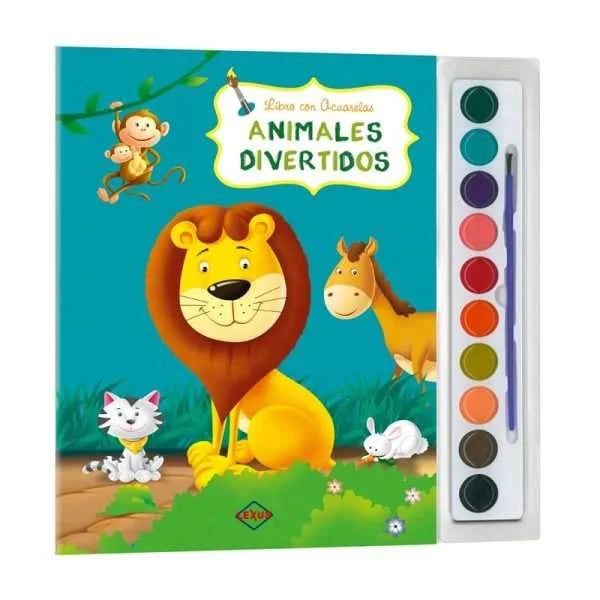 Animales Divertidos - Libro con Acuarelas