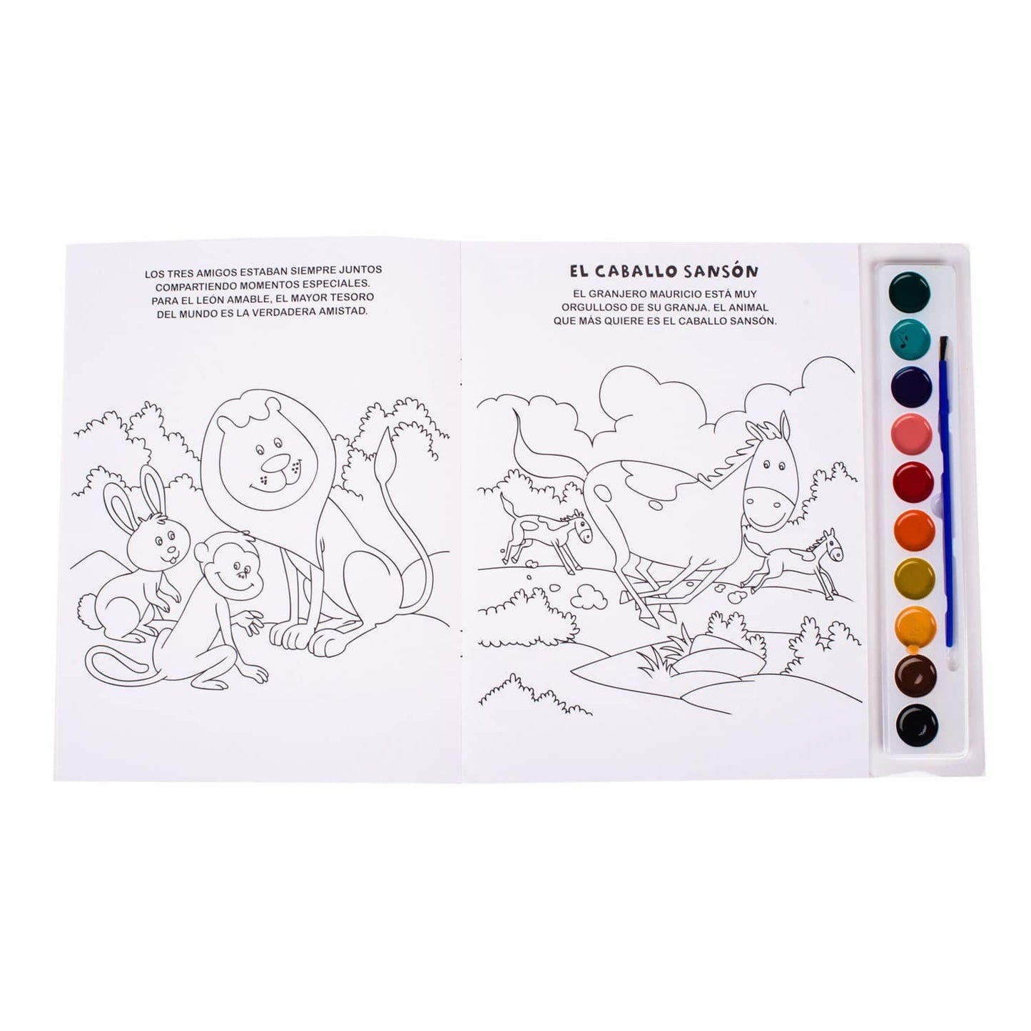 Animales Divertidos - Libro con Acuarelas