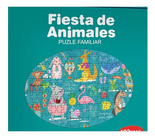 Puzle Familiar Fiesta De Animales (102 Piezas) - Mundicrom