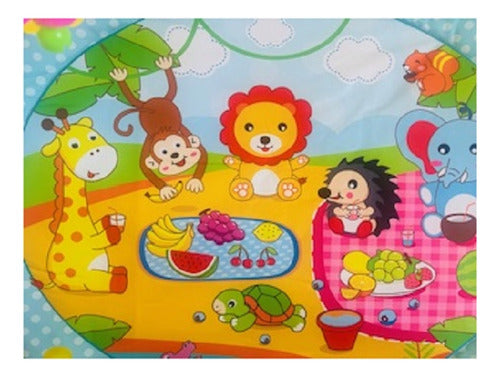 Alfombra Gimnasio Zoo Para Bebe 0-18m Estimulacion Temprana Colores