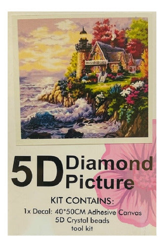 Kit Pintura Diamante 5d 40x50cm Con Herramientas Diseño Surt Colores