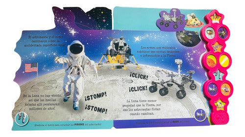 Libro Asombroso Espacio Con 10 Sonidos Y Datos  - Lexus