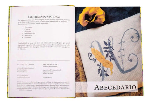 Libro Labores En Punto De Cruz - Nuevo Y Original - Lexus
