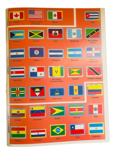 Atlas De Las Banderas Con Pegatinas - Lexus Nuevo Original