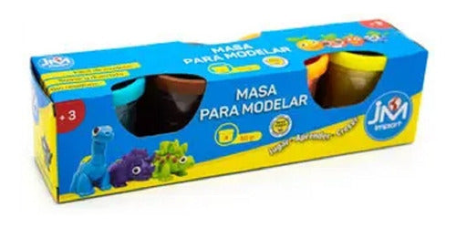 Masas Para Modelar, 4 Colores, Potes De 50gr Cada Uno